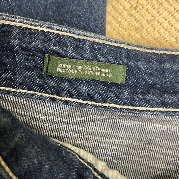Wild fable super high rise straight button fly Classic Blue Denim Jeans - Picture 9 of 17